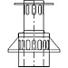 Дефлектор коаксиального дымохода вертикальный для газового КАРМА STYLE D100/150